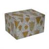 Mellem Julegavekasse Beige m/juletr�er 