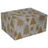 Stor Julegavekasse Beige m/tr�er
